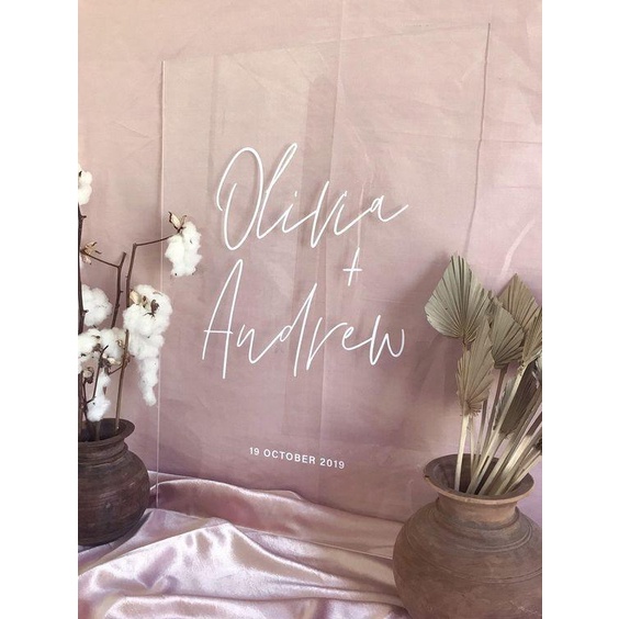 Acrylic Wedding Sign / Welcome Board / Acrylic Welcome Sign / Signage