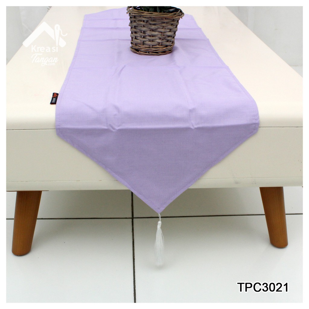 Taplak Meja Polos Table Runner POLOS Ukuran 105x30 &amp; 150x35 (TPC3021)