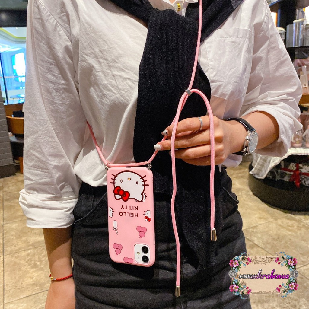 SS155 Softcase Slingcase Lanyard HELLO KITTY Xiaomi Redmi 3 4a 5a 6a 8a 8 9a 9c 9 Pro SB1527