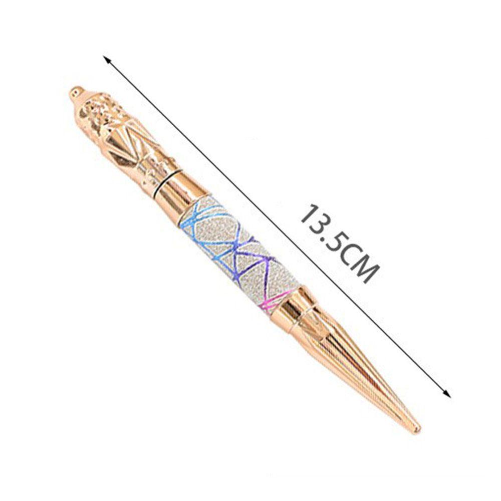 AUGUSTINA Agustina Dual-ended Nail Drill Pen Profesional Indah Cross Stitch Kristal Handle Jahit Aksesoris Kuku Dotting Pena Alat Manicure