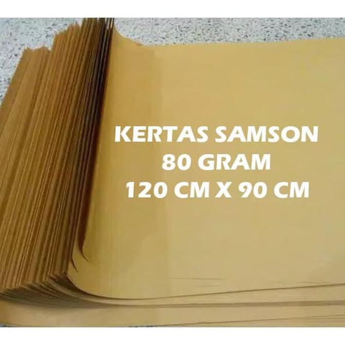 

Kertas Samson Coklat 80 Gram, 90 x 120 cm, cocok untuk Packing