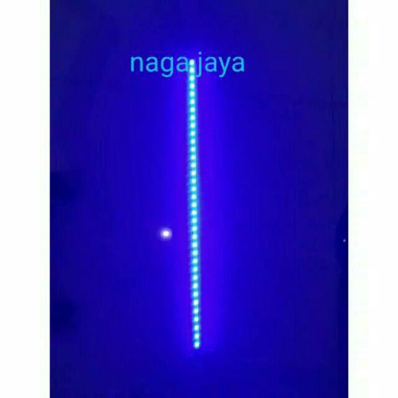 lampu celup aquarium t4 led hl100 biru packing pipa pvc