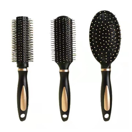 [ OBJ ] Sisir Rambut SET isi 3pcs Sisir Oval Bulat Kotak