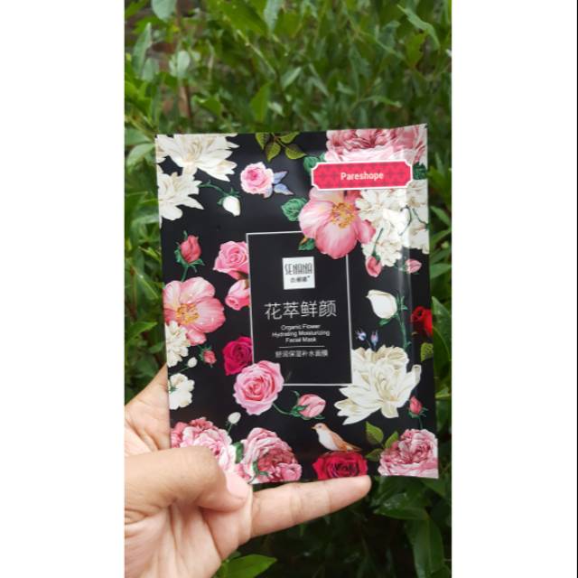 Senana sheet mask / masker senana facial sheet organic flower