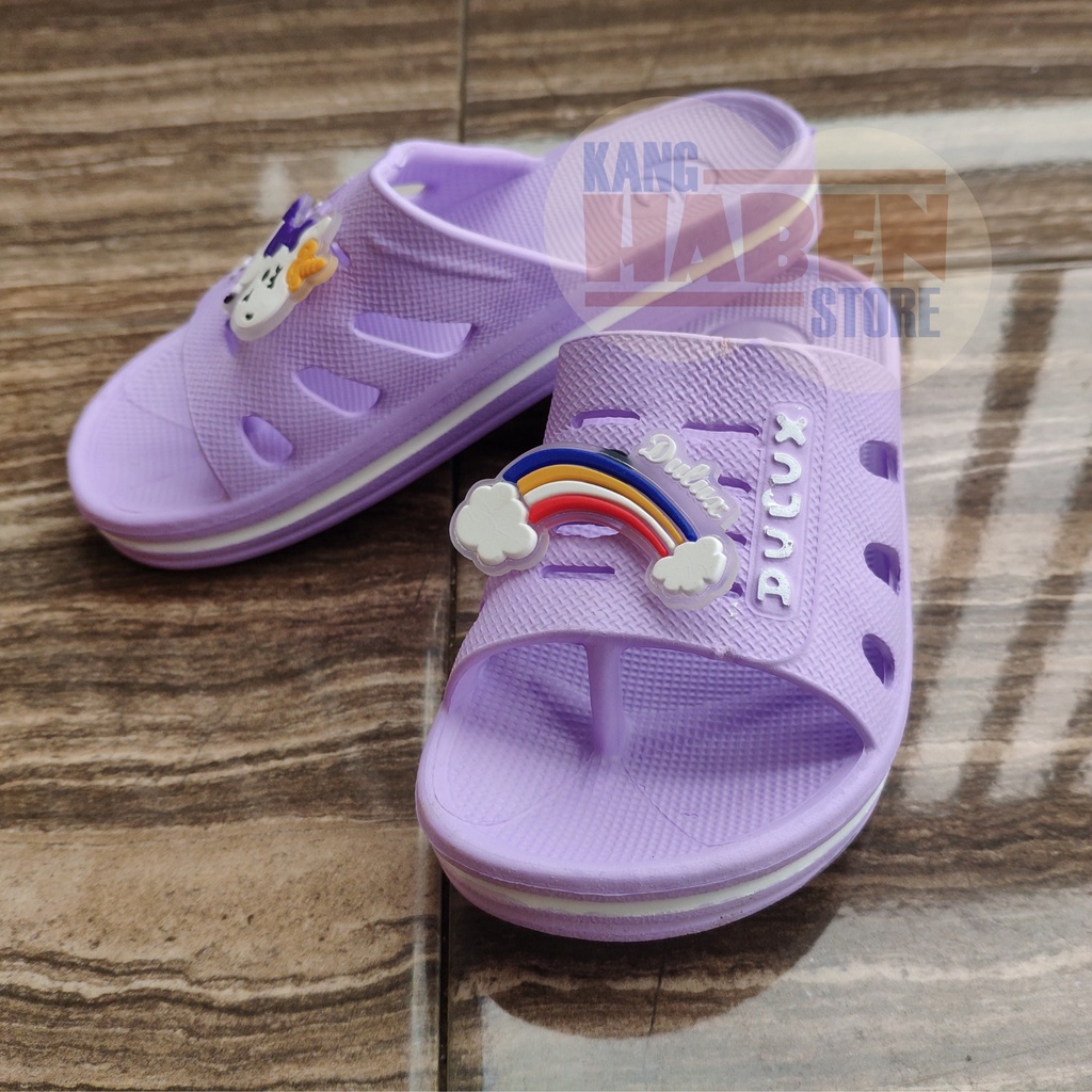 269DU Sandal Anak Kecil Cewek Jepit Kokop Dengan Karakter Unicorn Sendal Dulux