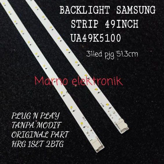 LAMPU BACKLIGHT SAMSUNG UA-49K5100 BL STRIP 49IN UA49K5100 BL 49INCH SAMSUNG 49K5100