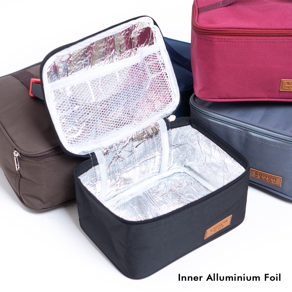 Cooler bag tas pendingin asi waterproof tas Insulin inner aluminium foil tas penyimpanan asip anti air coolerbag polos tas tempat asip tas tempat botol asi dan ice gell