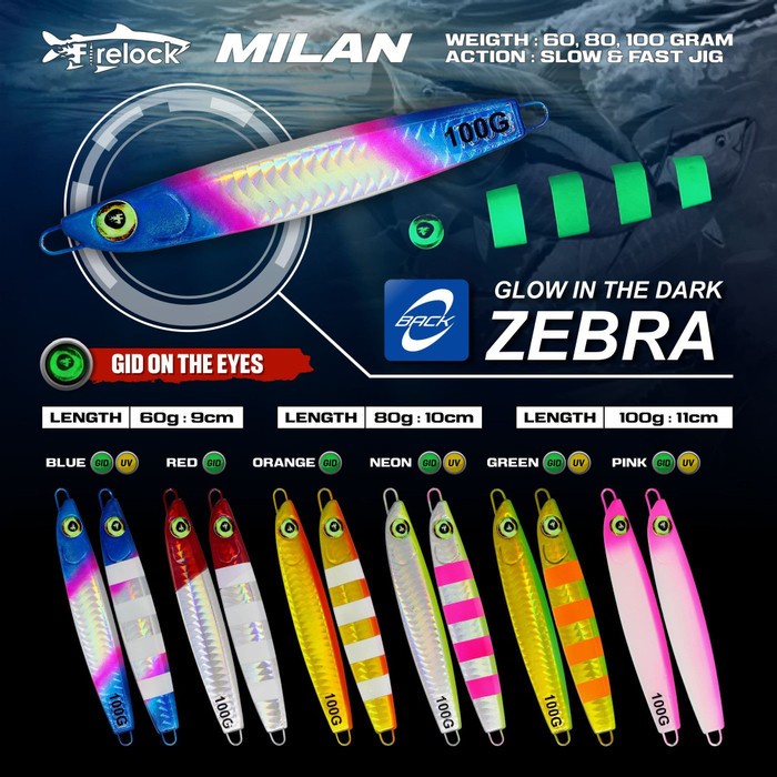 metal jig 80 gram umpan laut jiging jigging malam dan siang hari