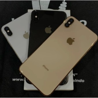 iPhone Xs Max 64 GB Ex iBox Indonesia Fullset Original Second Bekas Ex Pemakaian Good Condition