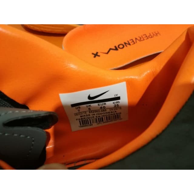 Promo Sepatu Futsal Nike Hypervenom Phelon Iii Elite Dark Grey Total Orange Olahraga - Sepak Bola