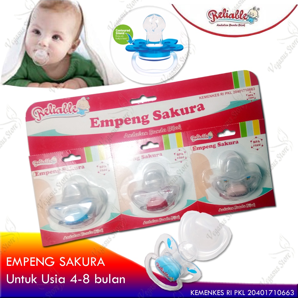 Empeng Bayi Dot Bayi Sakura Reliable Empeng Mainan Gigitan Bayi - Teether Baby Toy/Mainan Gigi Bayi Silikon-Vegasus Store (COD)