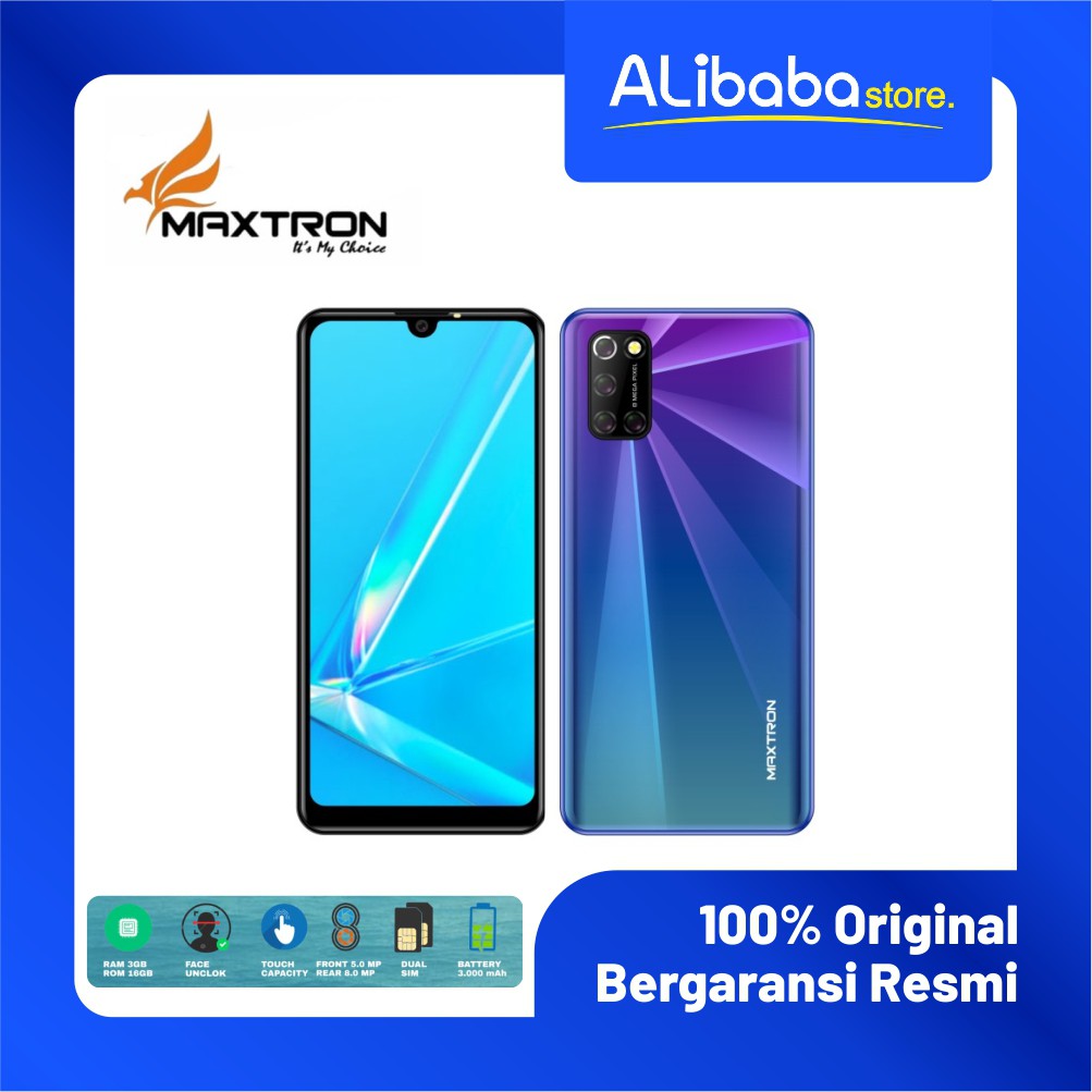 MAXTRON S11 RAM 3GB / ROM 16GB - HP ANDROID 4G - WATERDROP