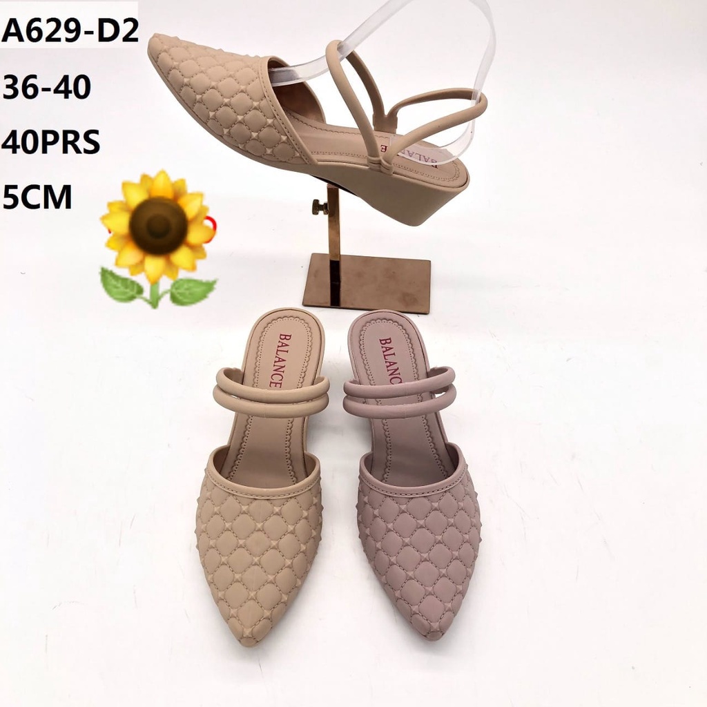 Sandal Karet Jelly Wedges Wanita import Model Terbaru Original Kekinian by AGUNG STYLE Balance A629-D2