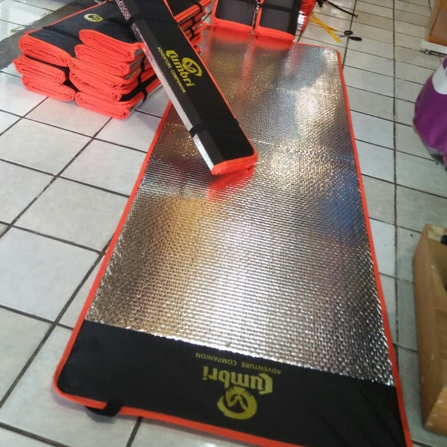 HS Footprint Alas Tenda Matras Almunium Foil Double side Uk 60x200cm