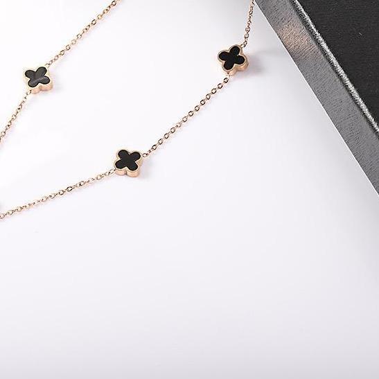 PERHIASAN KALUNG WANITA KALUNG LV TITANIUM ASLI IMPOR KOREA ANTI KARAT & LUNTUR KALUNG CHOKER WANITA