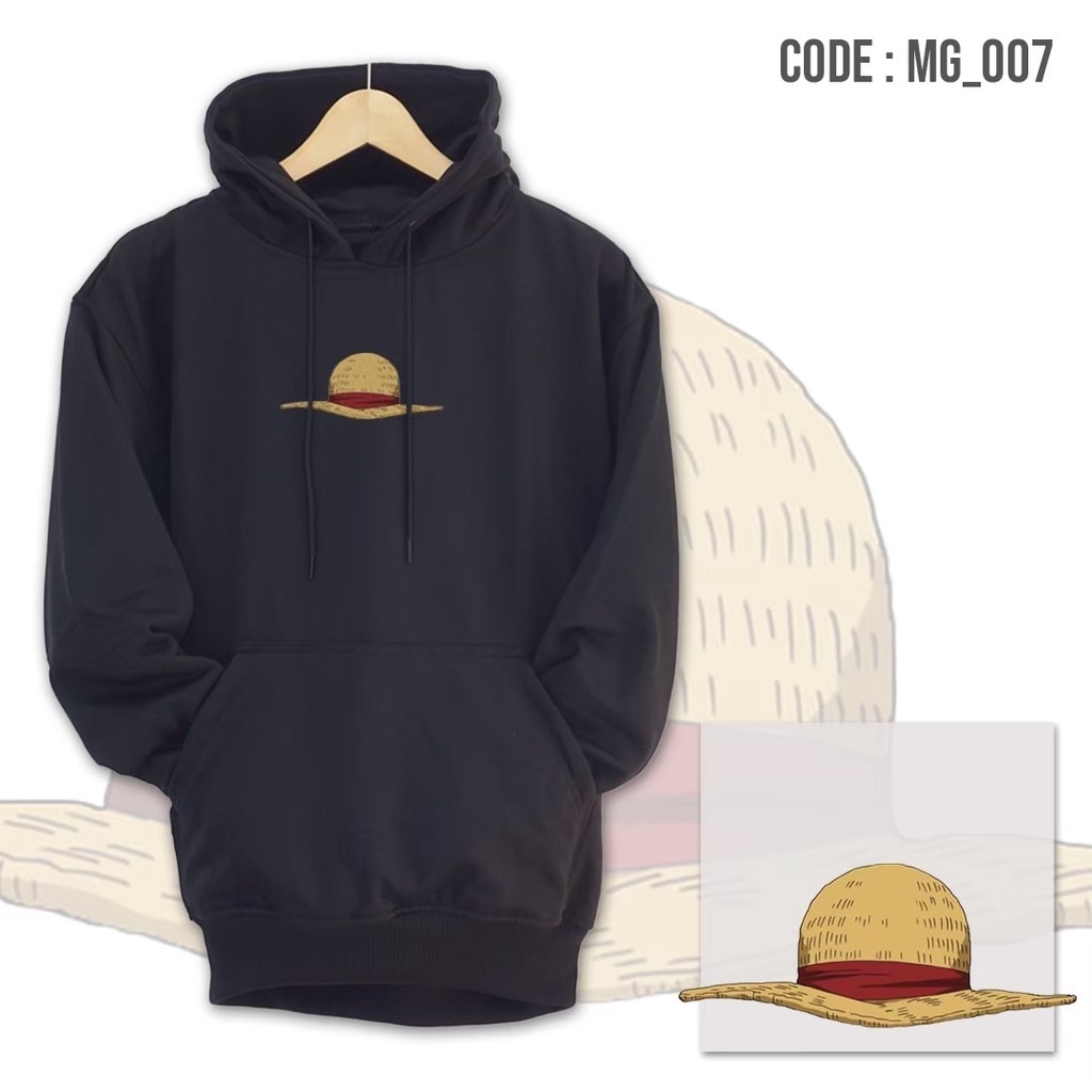 Sweater Hoodie Mymicry Image Straw Hat Logo Original Branded Distro Premium Switer Jumper Pria Wanita Bergambar Mugiwara Luffy Berqualitas Semua Ukuran Terbaru