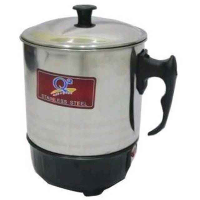 MUG Q2 elektrik Pemanas Air stainless Teko listrik mug pemanas air