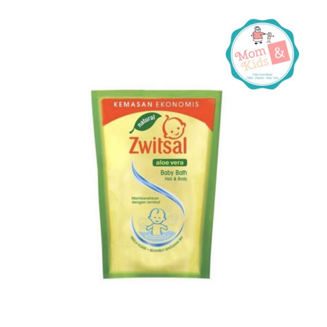 Zwitsal Natural Baby Bath 2 in 1 / Shampo Aloe Vera / Rich Honey Baby Milk 450 ml