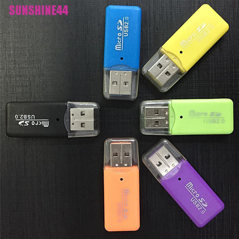 [SUN44] Hot Mini USB SD/MMC Memory Card Reader 480Mbps For Computer Laptop