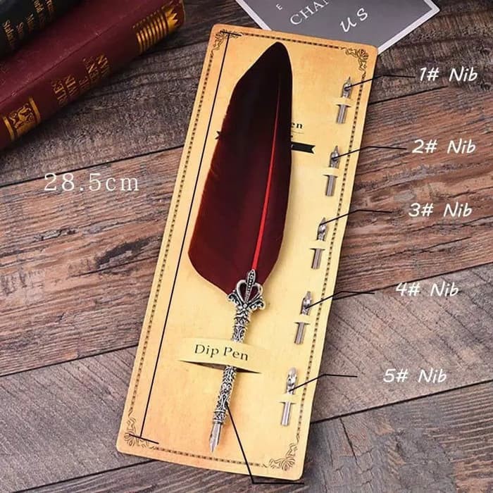

pulpen bulu fountain pen pena klasik retro vintage