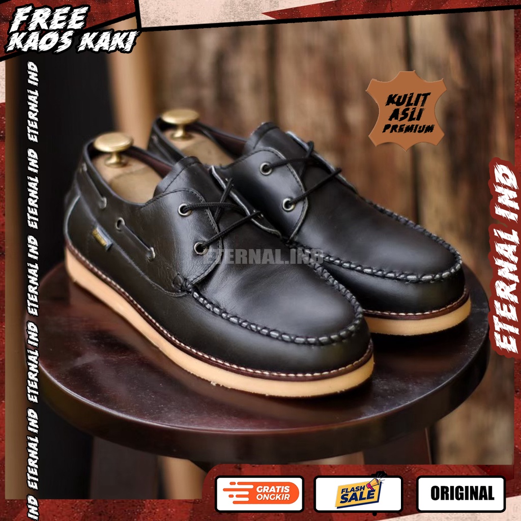 Sepatu Casual Kulit Asli Pria Kasual Loafers CVN