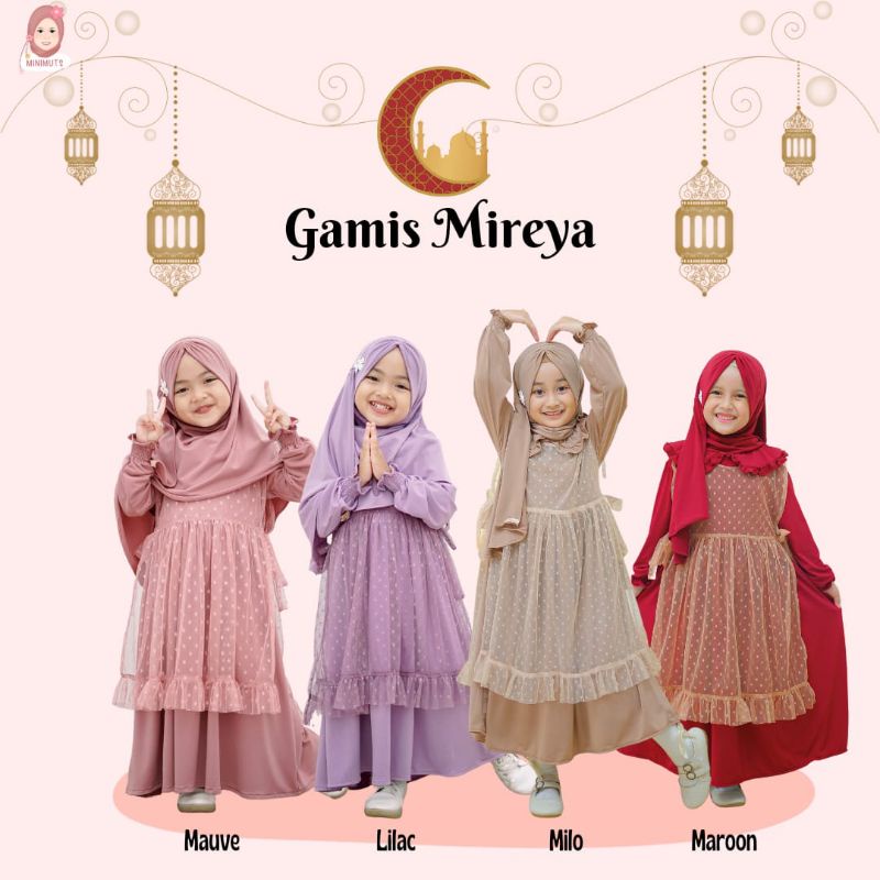 toko26sbyy gamis mireya set dengan hijab by Minimuts collection