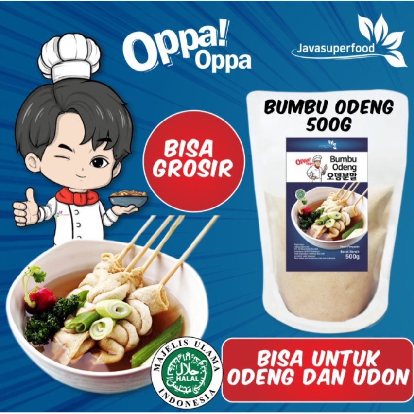 [GROSIR] 500 Gr  Bumbu kuah Soup Oden Odeng Eomuk Fish Cake Bakso javasuperfood