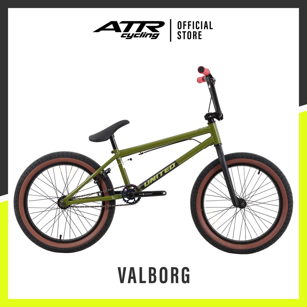 SEPEDA BMX ST 20-01SP UNITED VALBORG (20) GN-BK