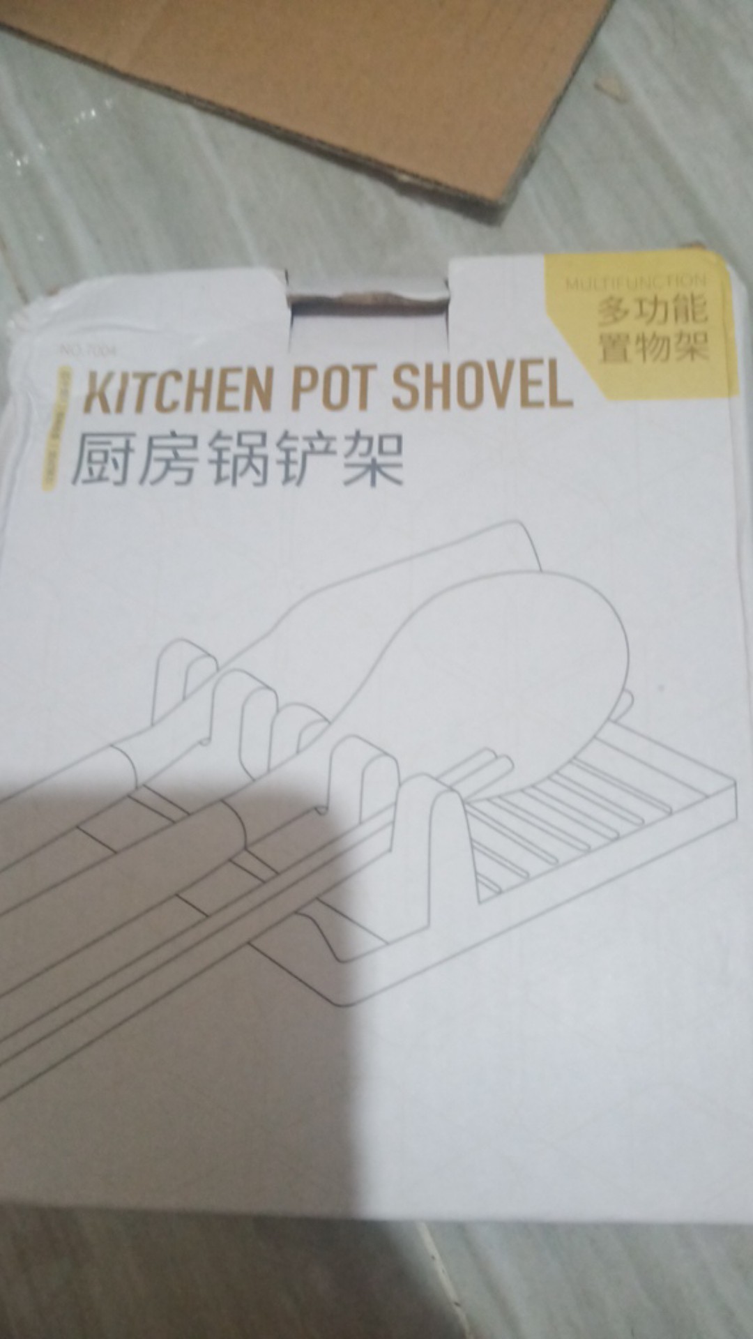 Holder Peralatan Masak Rak Spatula Sutil Tutup Panci Non Slip