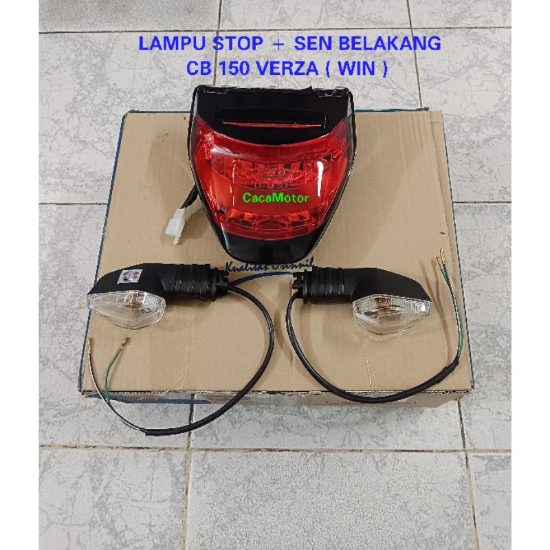 LAMPU STOP + LAMPU SEN CB 150 VERZA  ( MERK WIN )