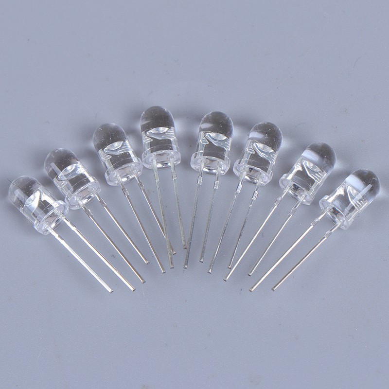 100pcs 5mm LED Assorted Kit White Green Red Blue Yellow Light Emitting Diode