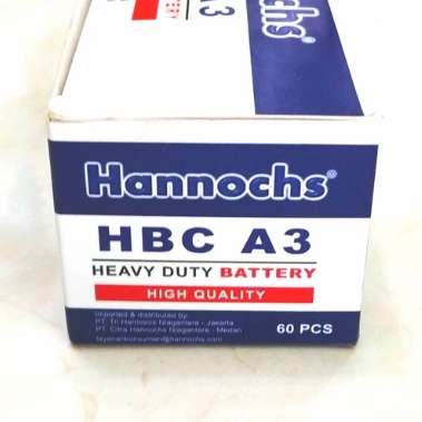 Baterai Hannochs batre AAA / A3