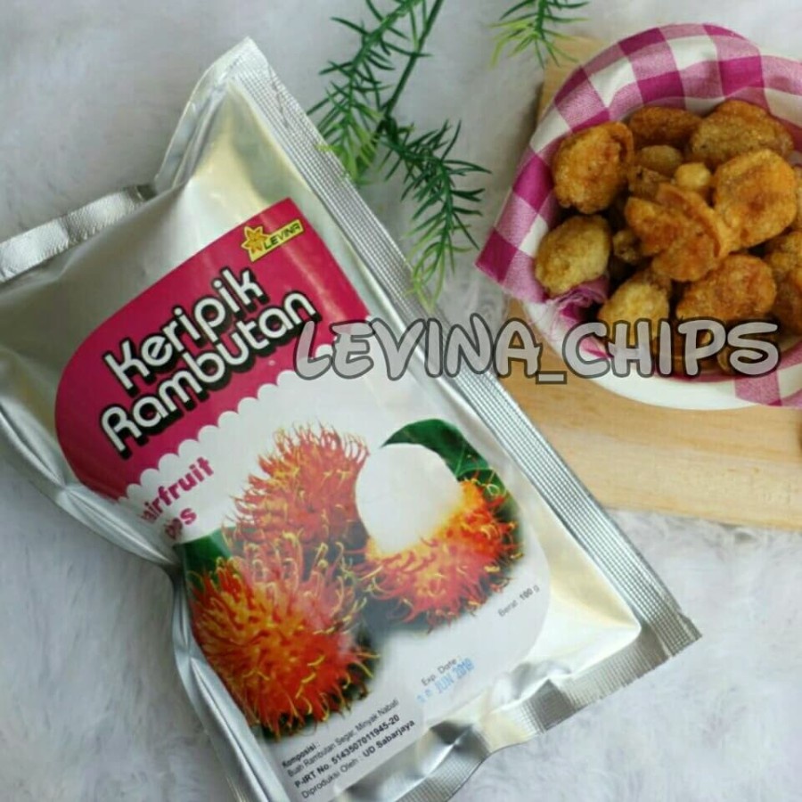 

Keripik kripik buah rambutan levina 100 gram camilan sehat