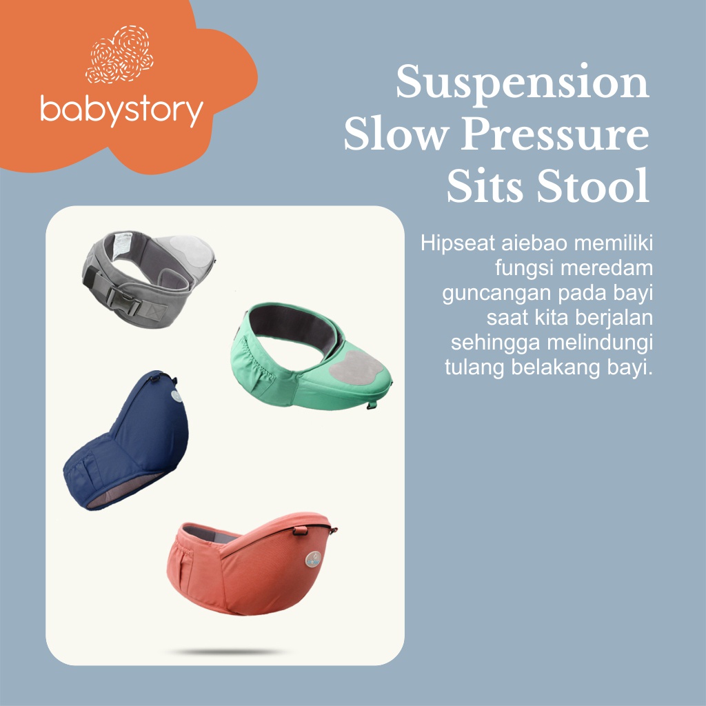 Hipseat Aiebao 6608 Original hipseat casual hipseat baby carrier gendongan bayi Aiebao