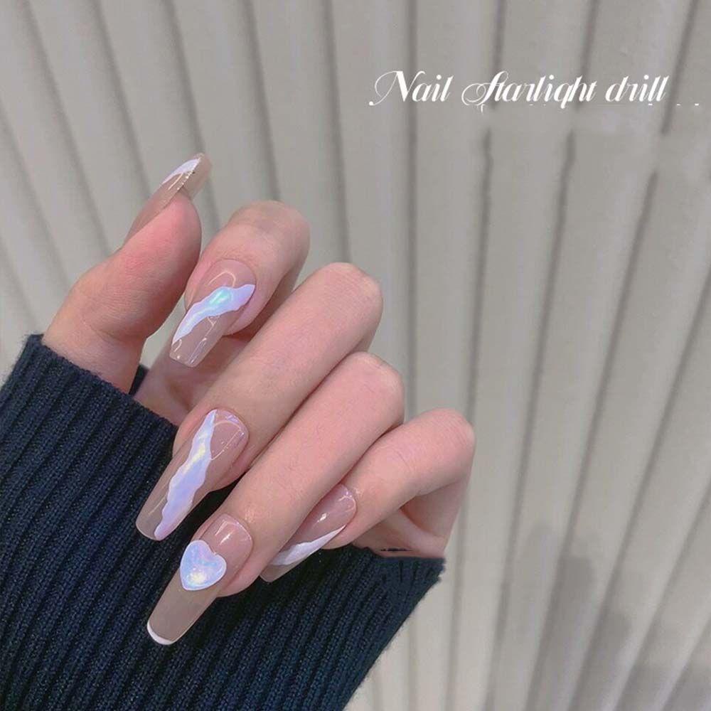 Mxbeauty Kristal Nail Art Perhiasan Gaya Jepang Fashion Flatback Kuku Permata Nail Rhinestones Bulat Hiasan Kuku Manikur Aksesoris