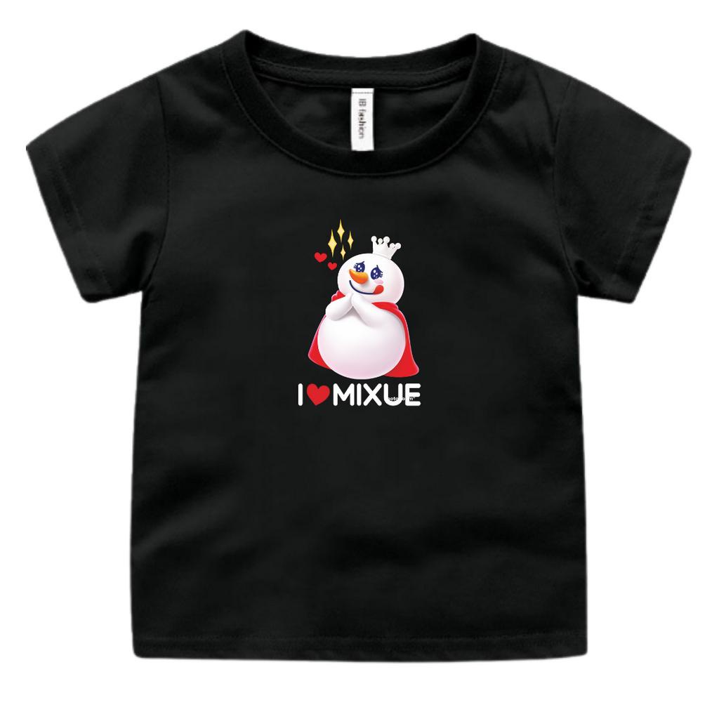 BAJU KAOS OBLONG MURAH ANAK PEREMPUAN DAN LAKI UNISEX MOTIF MIXUE ICE CREAM IDEAL UMUR 2-9 TAHUN