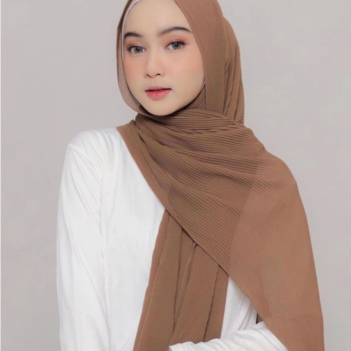 PASHMINA- HIJAB KRUDUNG JILBAB SEGI EMPAT PASHMINA PLISKET TERBARU TERLARIS -PASHMINA.