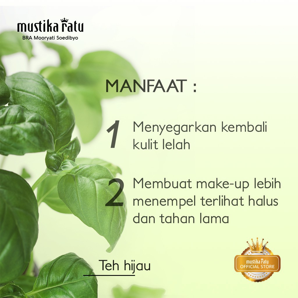 MUSTIKA RATU Oxygenated Spray With Green Tea 50ml