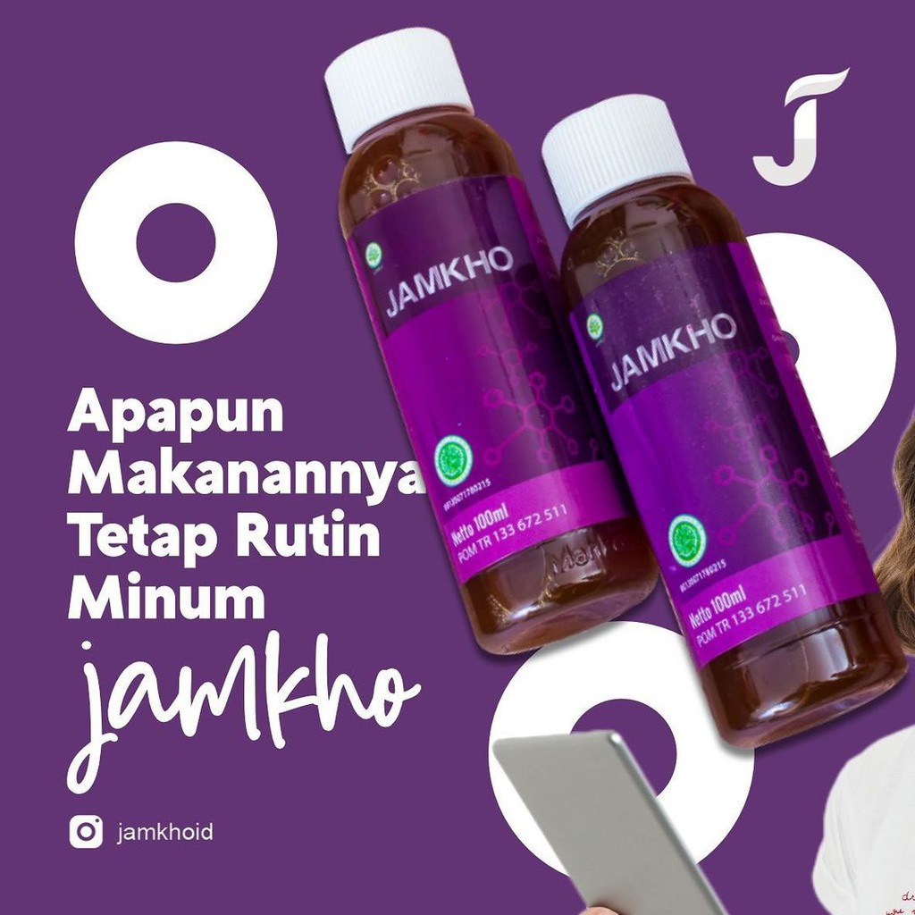 Jamkho Jamu Obat Herbal Kolesterol Asli Original 100 ml - PT MAHKOTA DEWA (Ori)