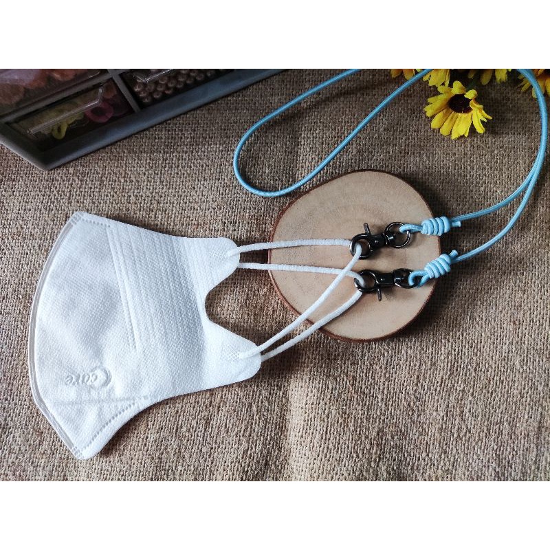Tali Kalung Masker Pengait Strap Konektor Masker 2in1 Kait Besi Anti Karat Murah