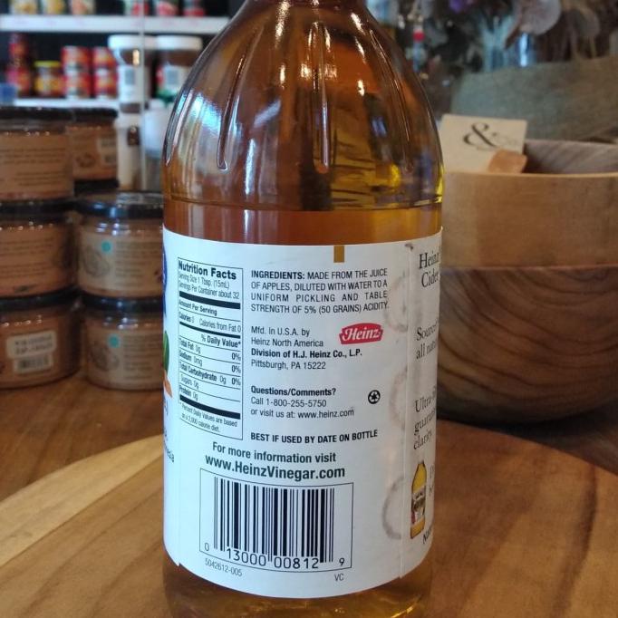 

TERMURAH Heinz Apple Cider Vinegar/ Cuka Apel 473 ml Kode 1407