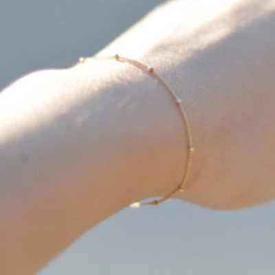 Gelang Wanita Model Korea Simple Clover Kristal untuk Hadiah-#5