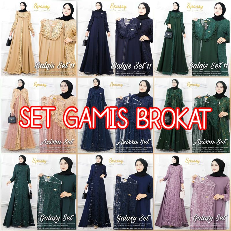 PGG AZIRRA SET/VICYTA DRESS GAMIS BRUKAT MEWAH