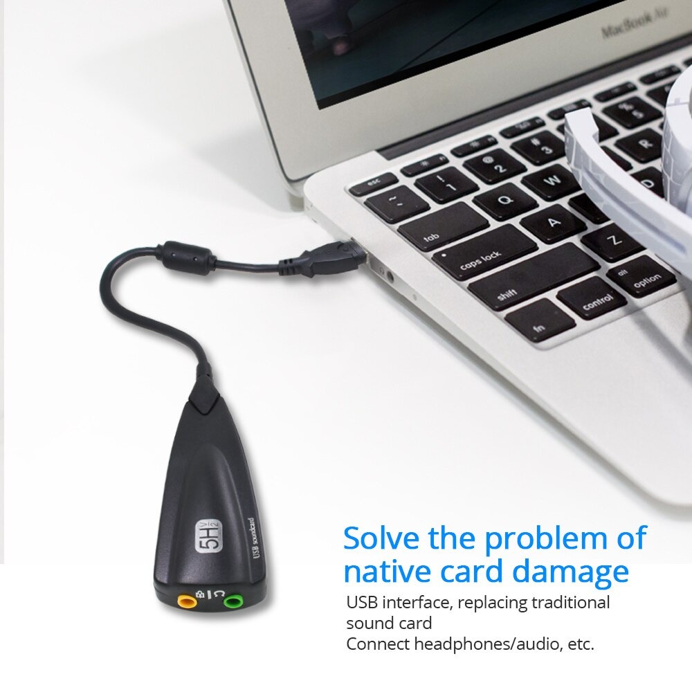 USB Sound 7.1 Channel Virtual Usb 5Hv2 Steel Sound Card USB Audio