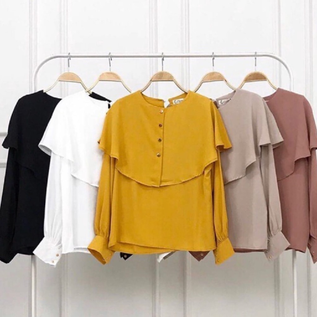 COD Niki  Blouse wanita cewe muslim hijab remaja kuliah kerja kondangan pernikahan ngaji [R.A] Niki