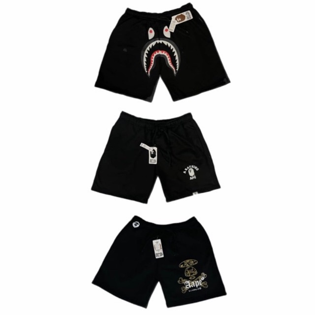 Celana Pendek A Bathing Ape Bape Hitam