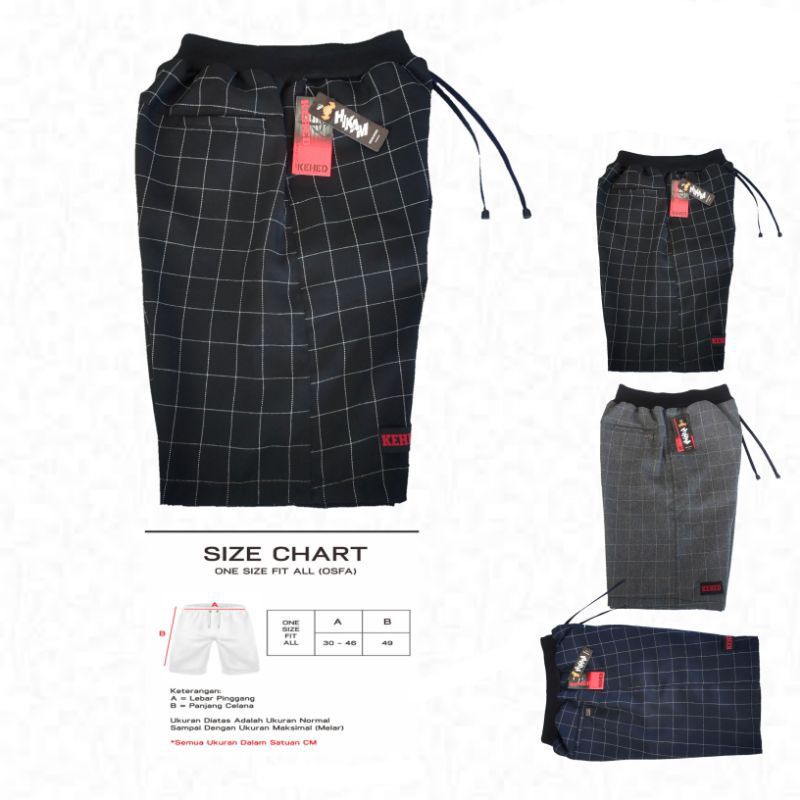 {NEW SALE} CELANA FORMAL TARTAN PRIA/CELANA PENDEK TARTAN KOTAK-KOTAK/tartan short pants [celana kol