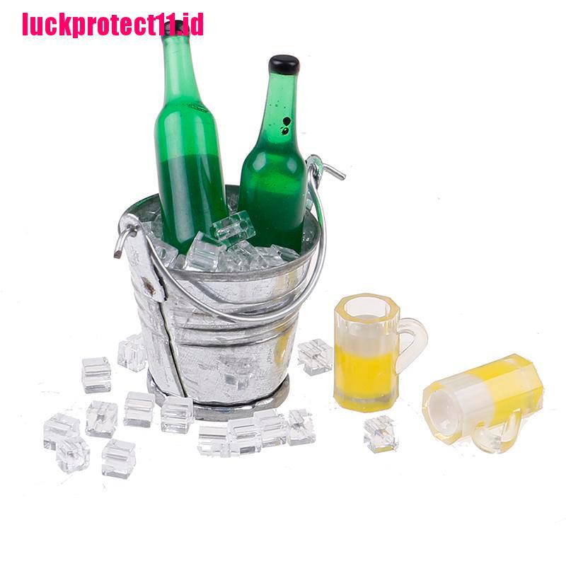 Lucktoy Miniatur Botol Bir Skala 1: 12 Untuk Dekorasi Rumah Boneka