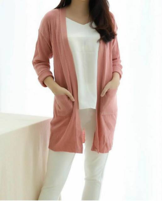 CARDIGAN | CARDIGAN Semi Long wanita | Cardigan Rajut | New Arrival