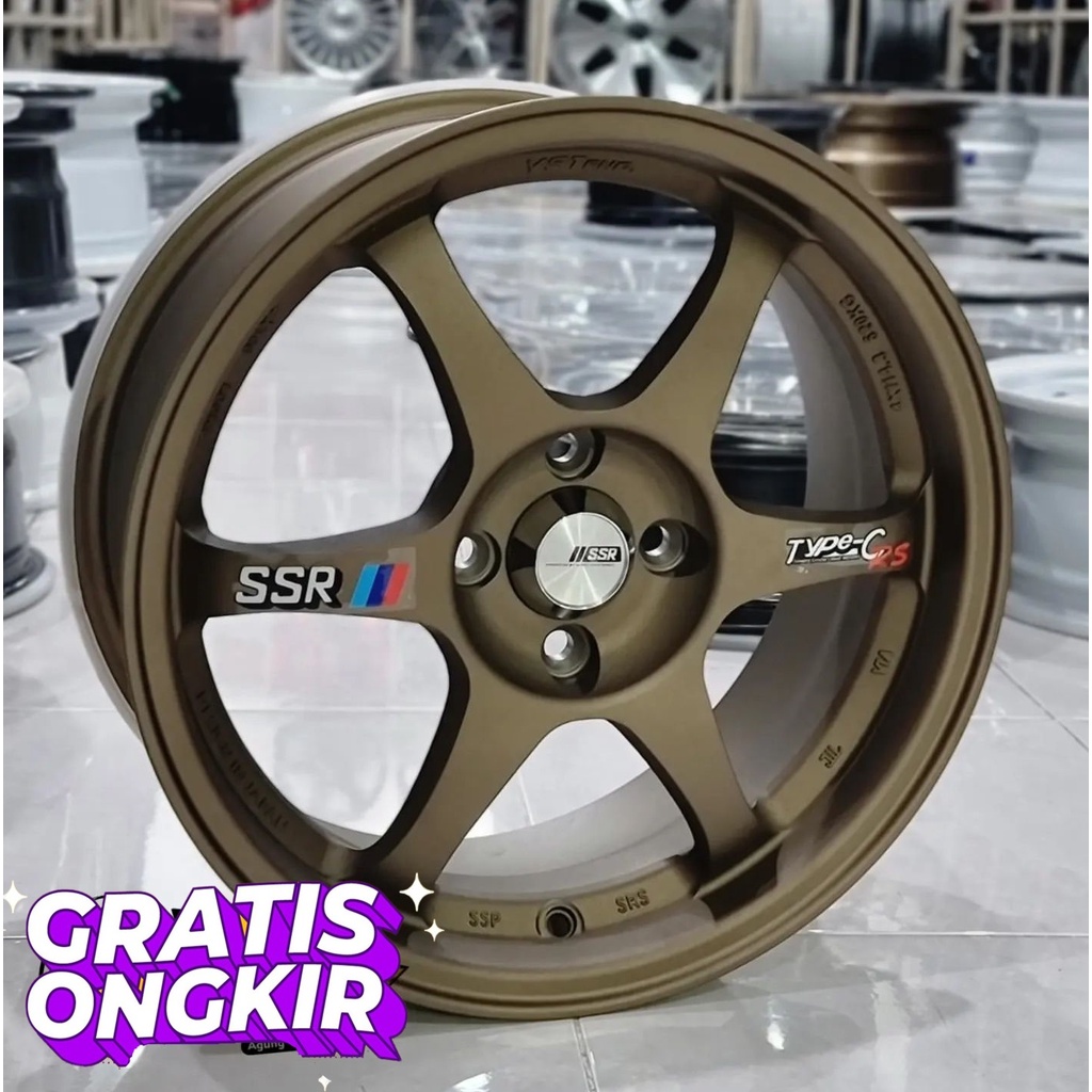 velg R16 SSR Type C  Lebar 7 Pcd 4-100 Et 40 velg mobil ring 16 SSR